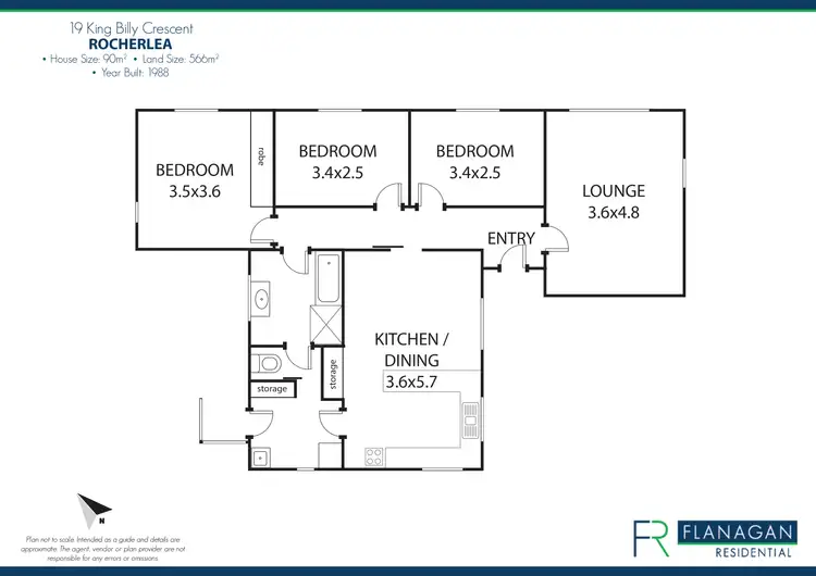 Floorplan of Homely house listing, 19 King Billy Cres, Rocherlea TAS 7248