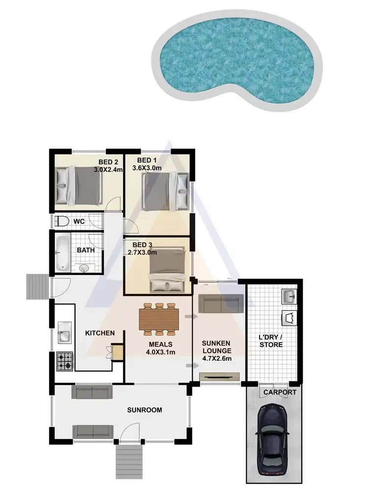 Floorplan of Homely house listing, 16 Sylvania St, Logan Central QLD 4114
