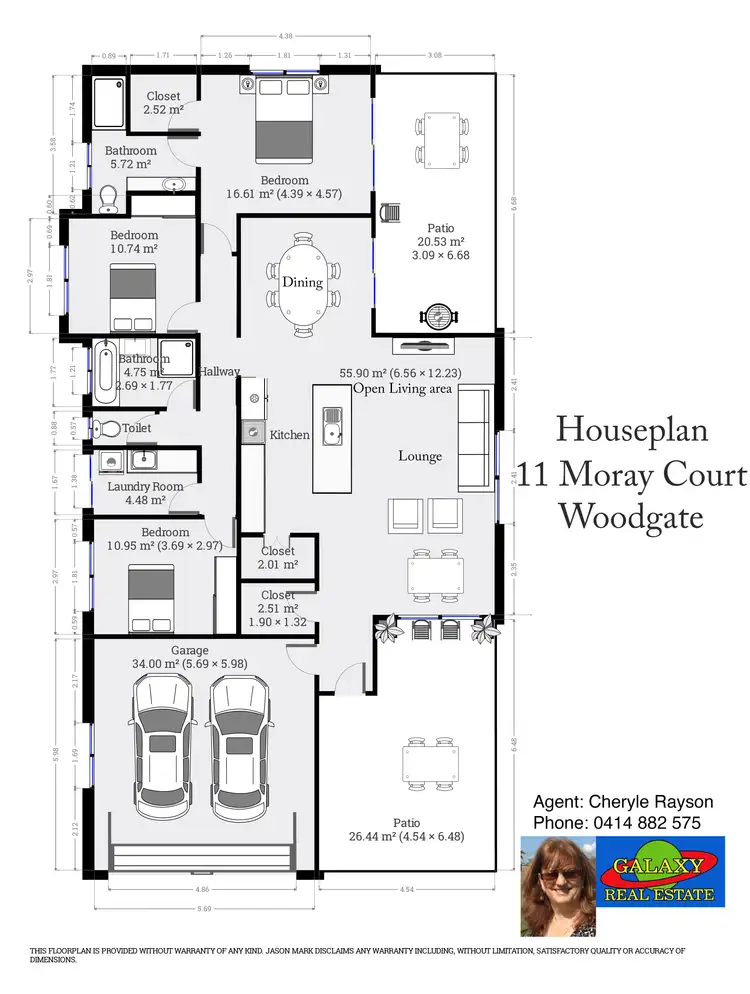 Floorplan of Homely house listing, 11 Moray Ct, Woodgate QLD 4660