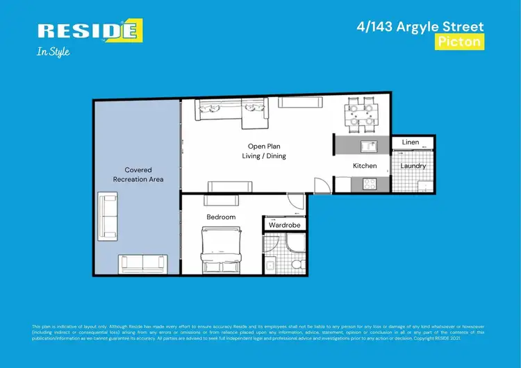 Floorplan of Homely unit listing, 4/143 Argyle Street, Picton NSW 2571