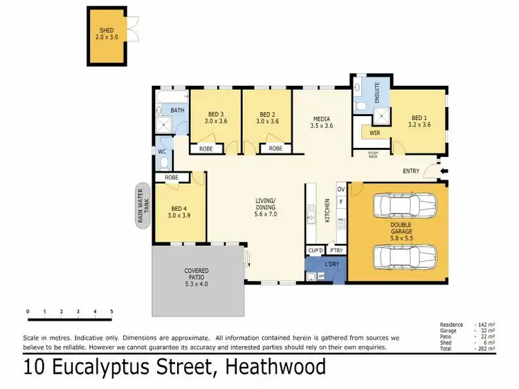 Floorplan of Homely house listing, 10 Eucalyptus St, Heathwood QLD 4110