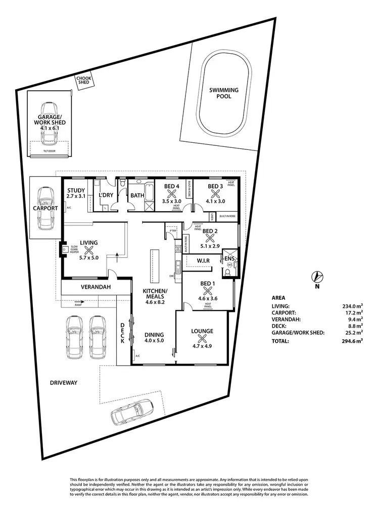 Floorplan of Homely house listing, 2 Nitschke Dr, Hahndorf SA 5245