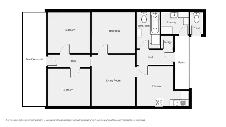 Floorplan of Homely house listing, 18 Houston St, Stawell VIC 3380