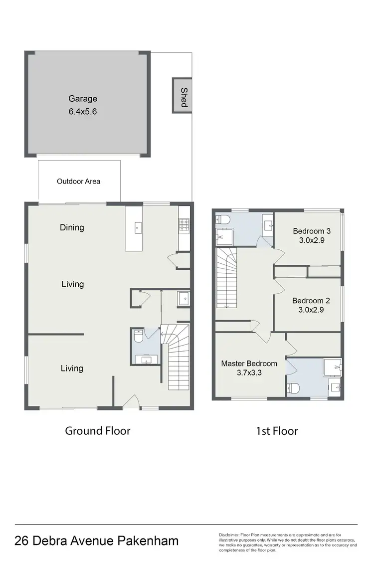 Floorplan of Homely townhouse listing, 26 Debra Ave, Pakenham VIC 3810