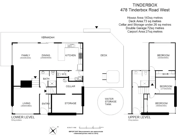 Floorplan of Homely house listing, 478 Tinderbox Rd, Tinderbox TAS 7054
