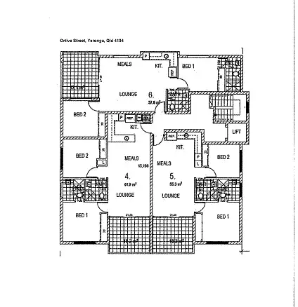 Floorplan of Homely unit listing, 1/29 Ortive Street, Yeronga QLD 4104