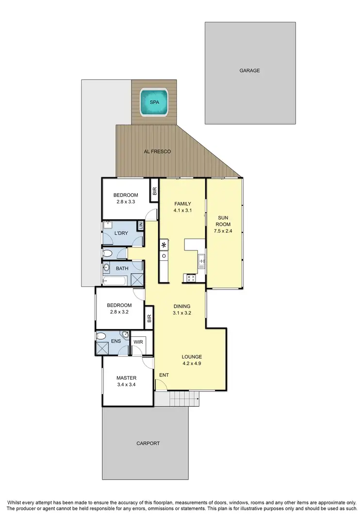 Floorplan of Homely house listing, 6 Oakwood Drive, Carrum Downs VIC 3201