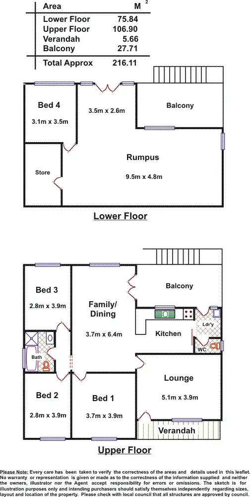 Floorplan of Homely house listing, 3 Wigzell Street, Littlehampton SA 5250