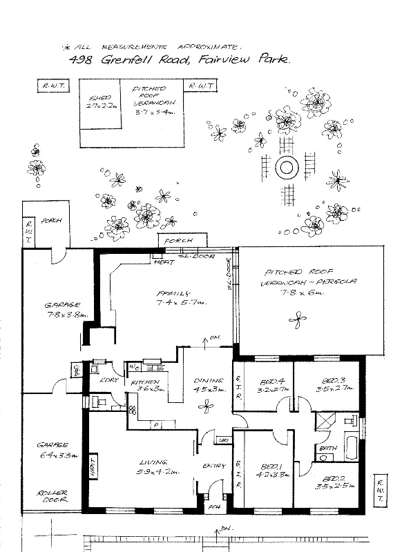 Floorplan of Homely house listing, 498 Grenfell Road, Fairview Park SA 5126