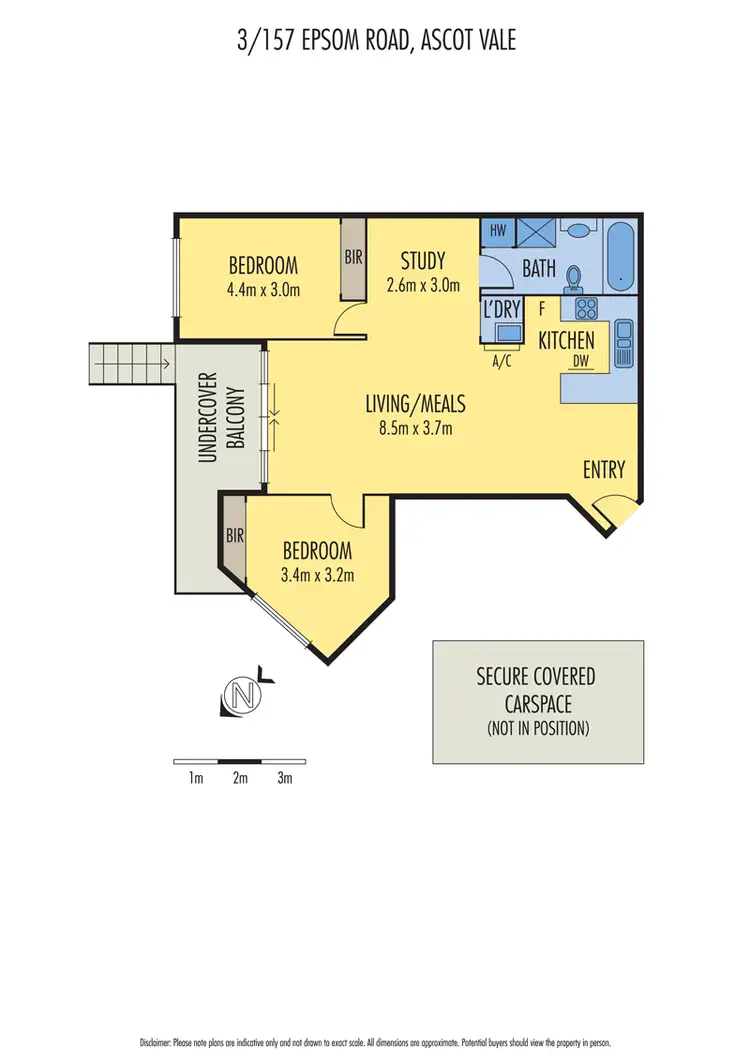 Floorplan of Homely apartment listing, 3/157 Epsom Road, Ascot Vale VIC 3032