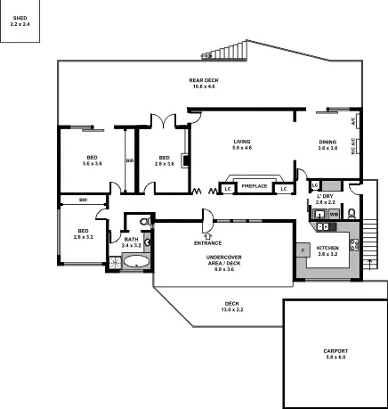 Floorplan of Homely house listing, 10 Wicklow Avenue, Croydon VIC 3136
