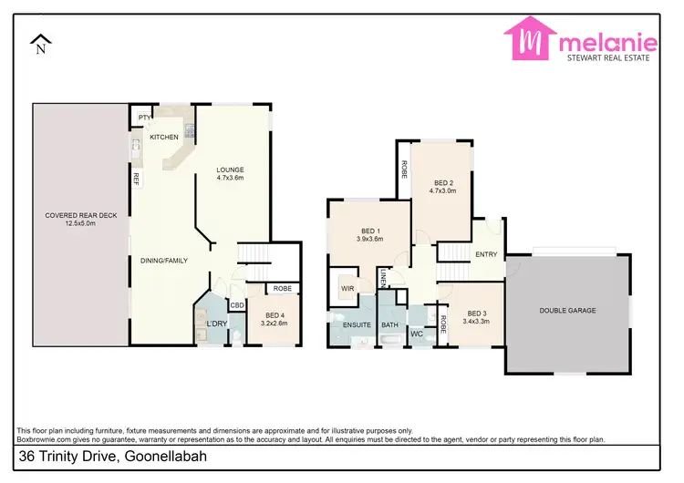 Floorplan of Homely house listing, 36 Trinity Dr, Goonellabah NSW 2480
