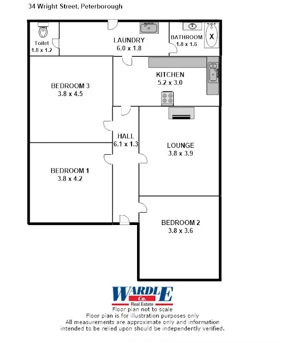 Floorplan of Homely house listing, 34 Wright St, Peterborough SA 5422