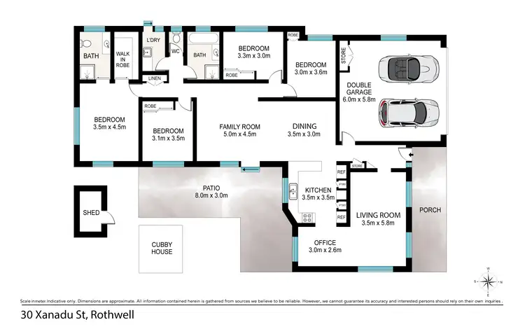 Floorplan of Homely house listing, 30 Xanadu Cres, Rothwell QLD 4022