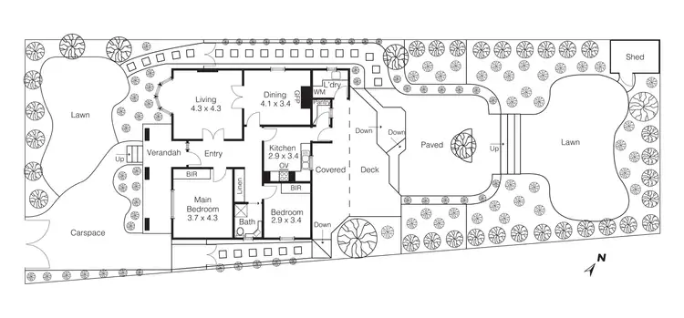 Floorplan of Homely house listing, 34 Imbros St, Hampton VIC 3188