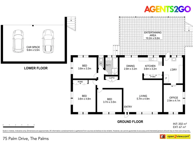 Floorplan of Homely house listing, 75 Palm Dr, The Palms QLD 4570