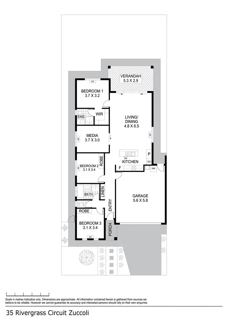 Floorplan of Homely house listing, 35 Rivergrass Circuit, Zuccoli NT 832