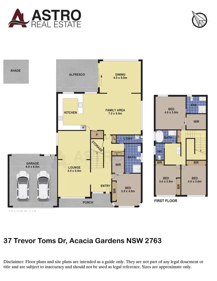 Floorplan of Homely house listing, 37 Trevor Toms Dr, Acacia Gardens NSW 2763