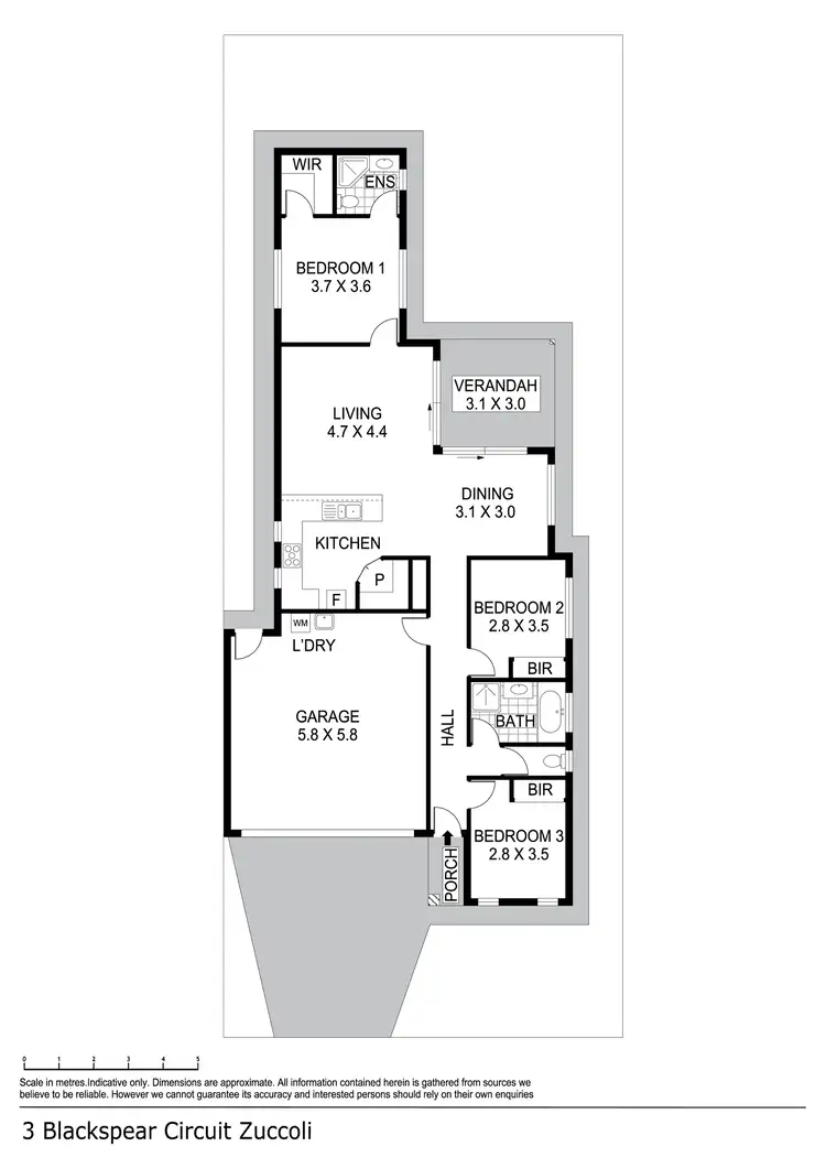 Floorplan of Homely house listing, 3 Blackspear Court, Zuccoli NT 832