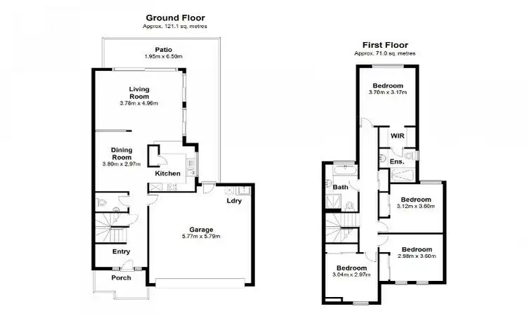 Floorplan of Homely townhouse listing, Unit 43/15 College St, North Lakes QLD 4509