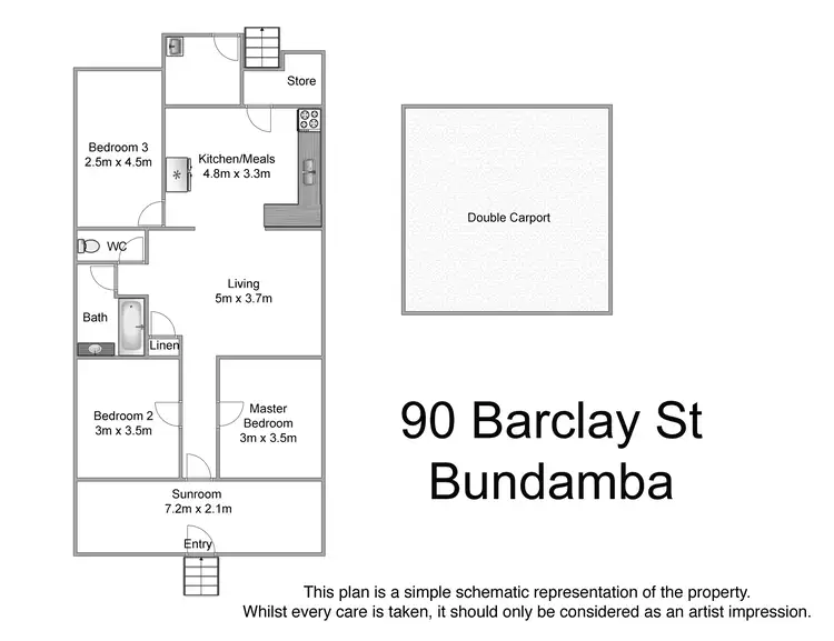 Floorplan of Homely house listing, 90 Barclay St, Bundamba QLD 4304