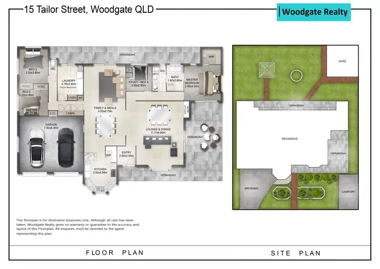 Floorplan of Homely house listing, 15 Tailor St, Woodgate QLD 4660