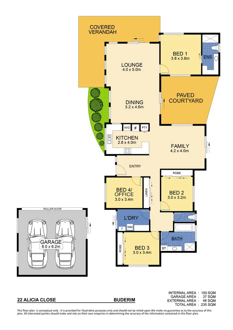 Floorplan of Homely house listing, 22 Alicia Close, Buderim QLD 4556