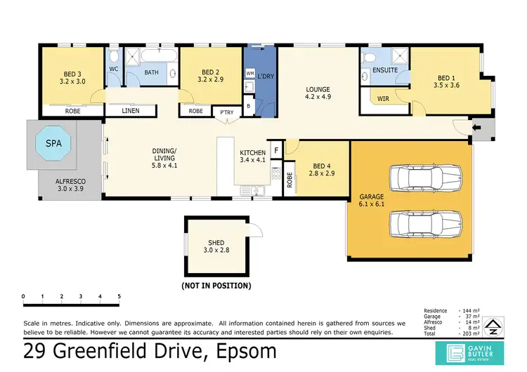 Floorplan of Homely house listing, 29 Greenfield Dr, Epsom VIC 3551