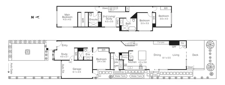 Floorplan of Homely townhouse listing, 130A Dendy St, Brighton East VIC 3187
