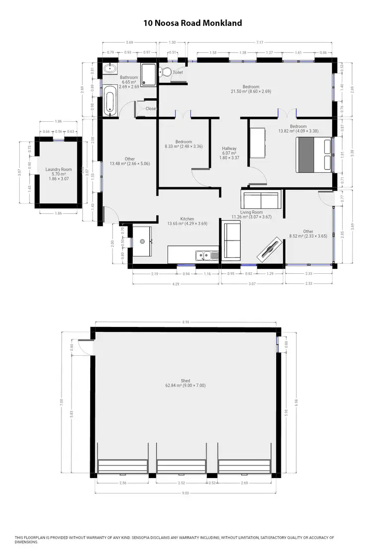 Floorplan of Homely house listing, 10 Noosa Rd, Monkland QLD 4570