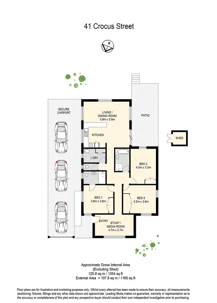 Floorplan of Homely house listing, 41 Crocus St, Inala QLD 4077