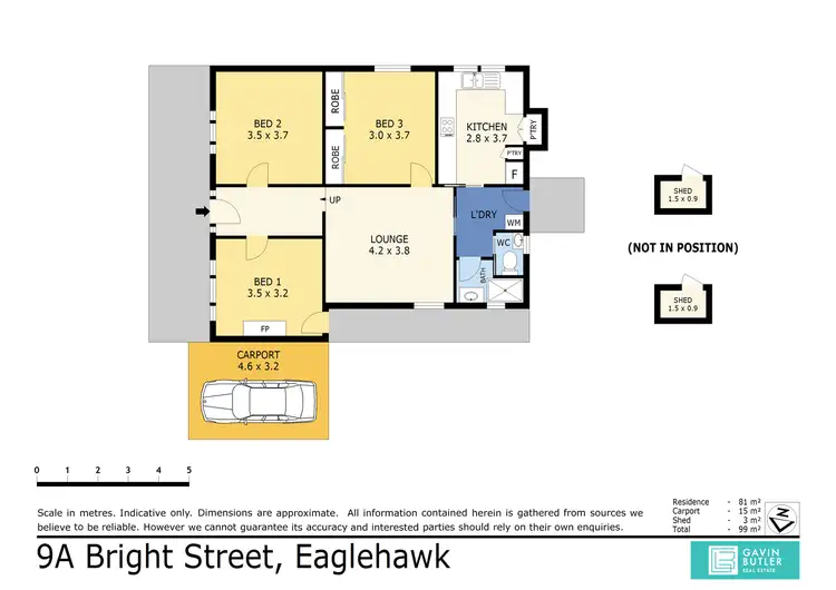Floorplan of Homely house listing, 9A Bright St, Eaglehawk VIC 3556