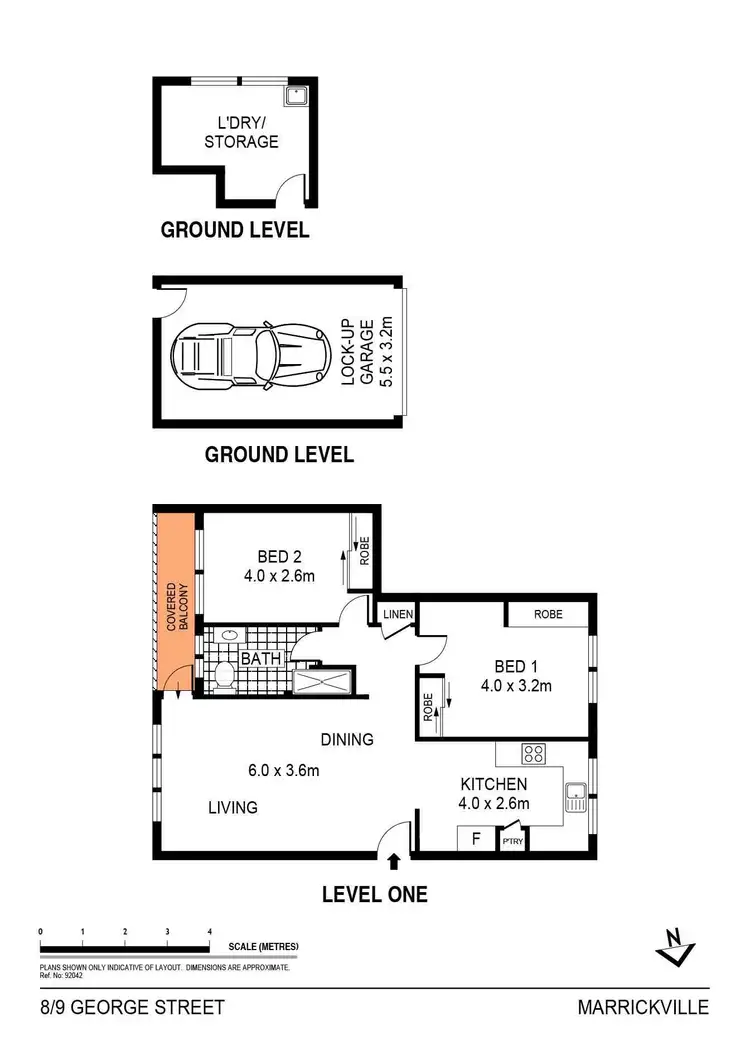Floorplan of Homely apartment listing, 8/9 George Street, Marrickville NSW 2204