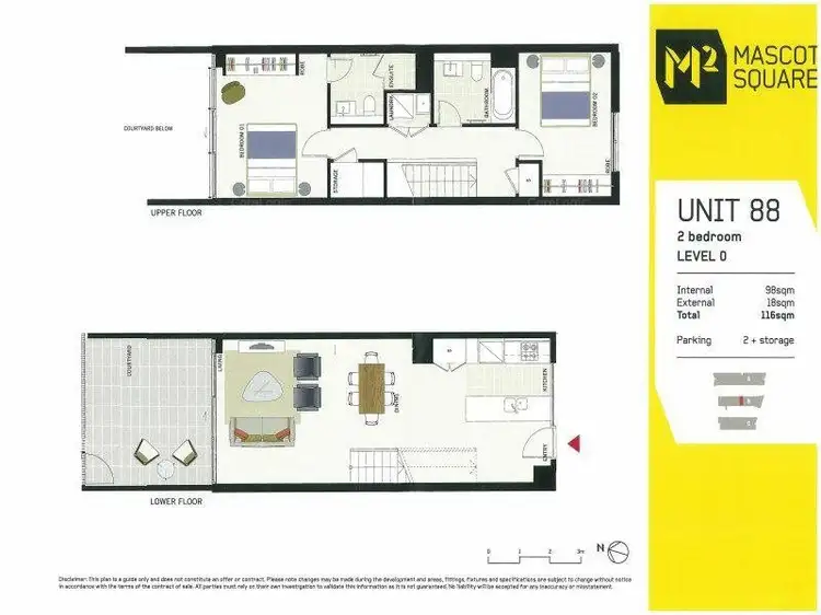 Floorplan of Homely unit listing, 88/619 Gardeners Rd, Mascot NSW 2020