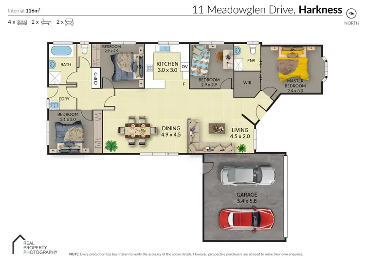 Floorplan of Homely house listing, 11 Meadow Glen Drive, Melton VIC 3337