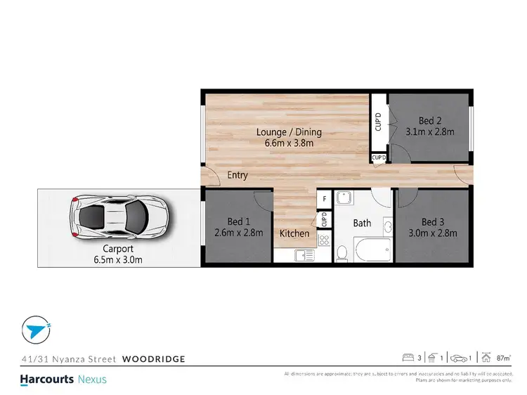 Floorplan of Homely unit listing, 41/31 Nyanza Street, Woodridge QLD 4114