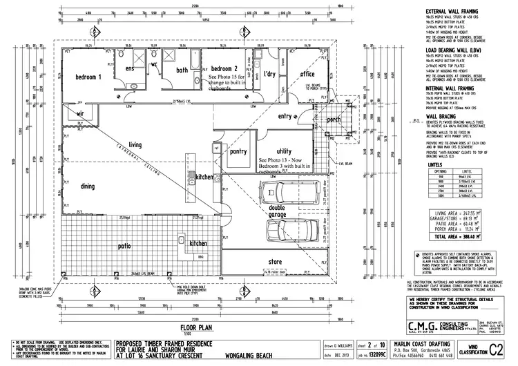 Floorplan of Homely house listing, 1 Sanctuary Cres, Wongaling Beach QLD 4852