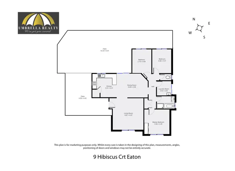 Floorplan of Homely house listing, 9 Hibiscus Ct, Eaton WA 6232