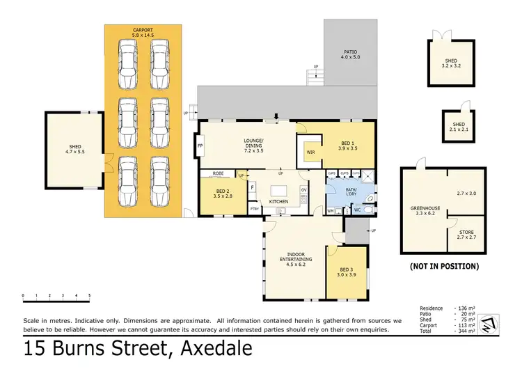 Floorplan of Homely house listing, 15 Burns St, Axedale VIC 3551
