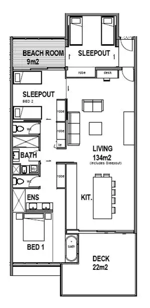 Floorplan of Homely apartment listing, 5501/146 Sooning Street (Bright Point), Nelly Bay QLD 4819