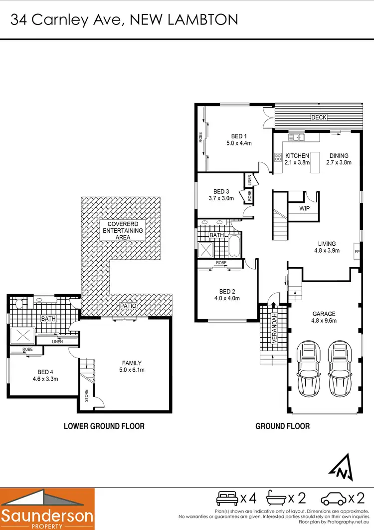 Floorplan of Homely house listing, 34 Carnley Ave, New Lambton NSW 2305