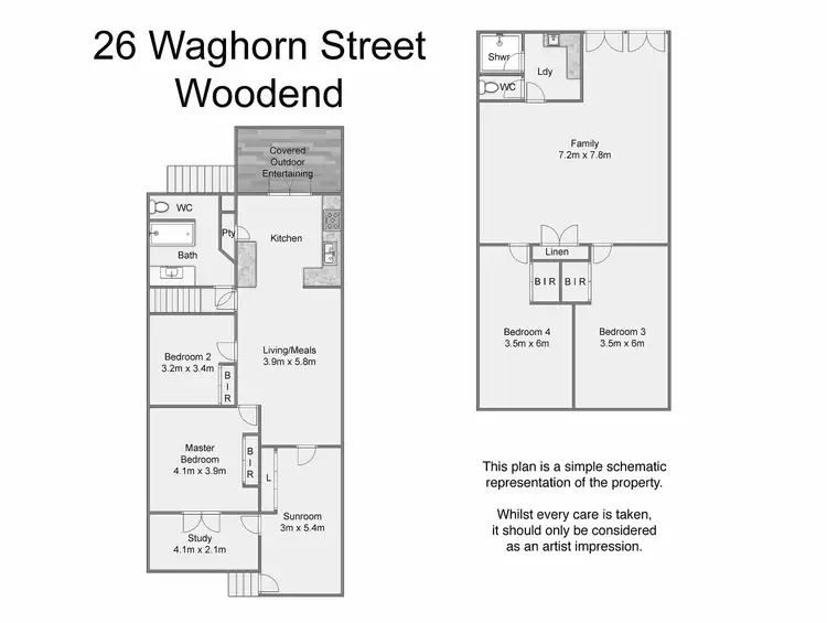 Floorplan of Homely house listing, 26 Waghorn St, Woodend QLD 4305
