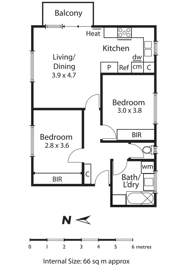Floorplan of Homely apartment listing, Apartment 4/102 Brighton Road, Ripponlea VIC 3185