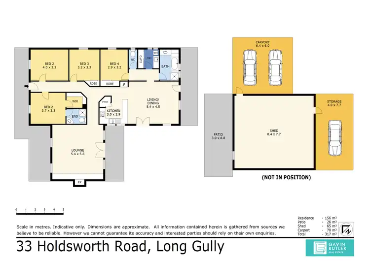 Floorplan of Homely house listing, 33 Holdsworth Rd, Long Gully VIC 3550