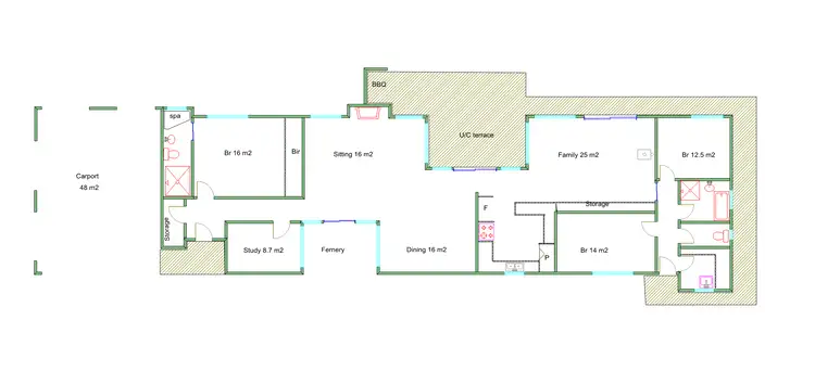 Floorplan of Homely rural property listing, 532 Four Mile Road, Benalla VIC 3672