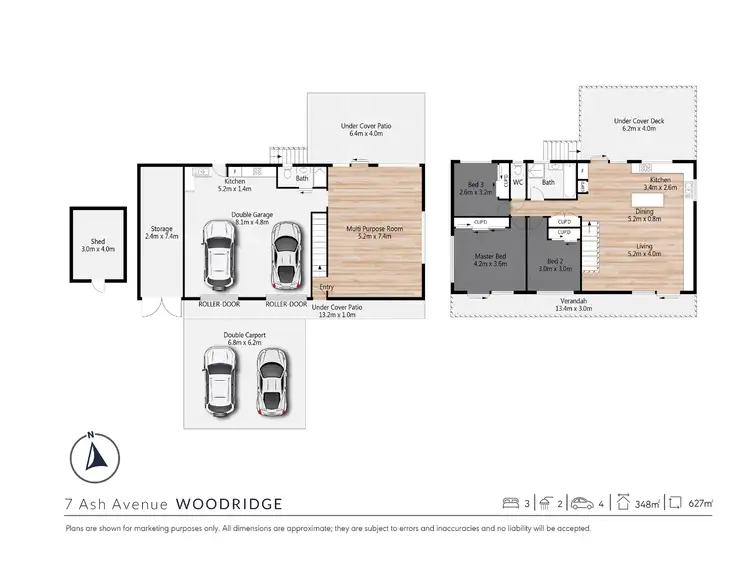 Floorplan of Homely house listing, 7 Ash Ave, Woodridge QLD 4114