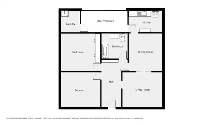 Floorplan of Homely house listing, 48 Houston St, Stawell VIC 3380
