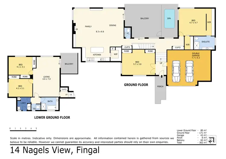 Floorplan of Homely house listing, 14 Nagles View, Fingal VIC 3939