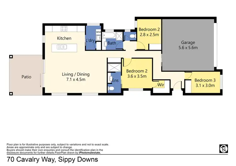 Floorplan of Homely house listing, 70 Cavalry Way, Sippy Downs QLD 4556
