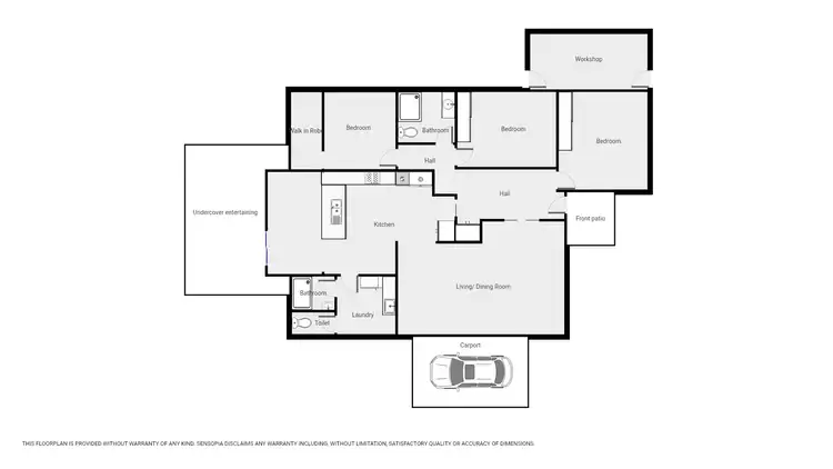 Floorplan of Homely house listing, 43 Sloane St, Stawell VIC 3380